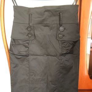 high waisted pencil skirt